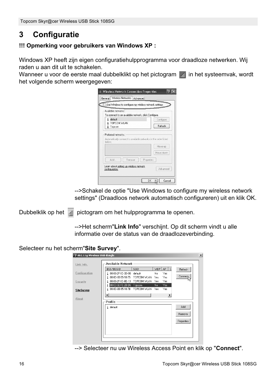 3configuratie | Topcom SKYR@CER 8144827 User Manual | Page 16 / 76