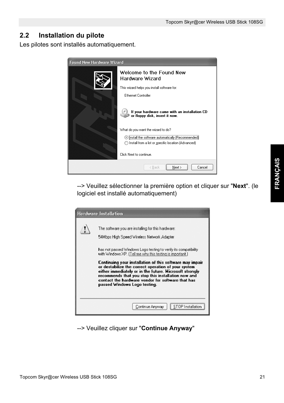 Topcom SKYR@CER 8144827 User Manual | Page 21 / 76