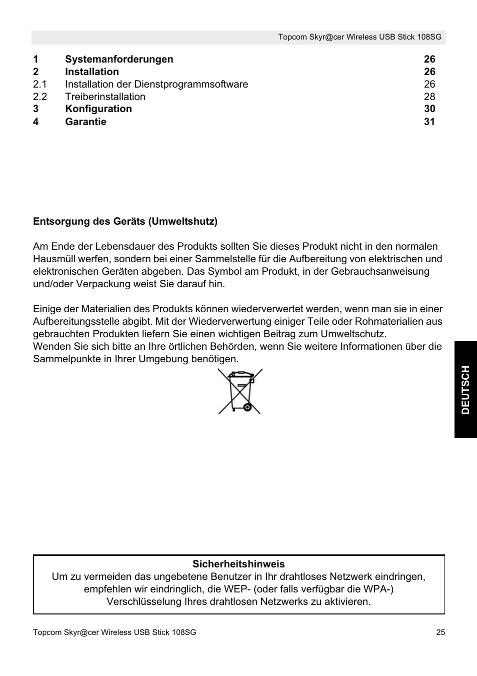 Topcom SKYR@CER 8144827 User Manual | Page 25 / 76