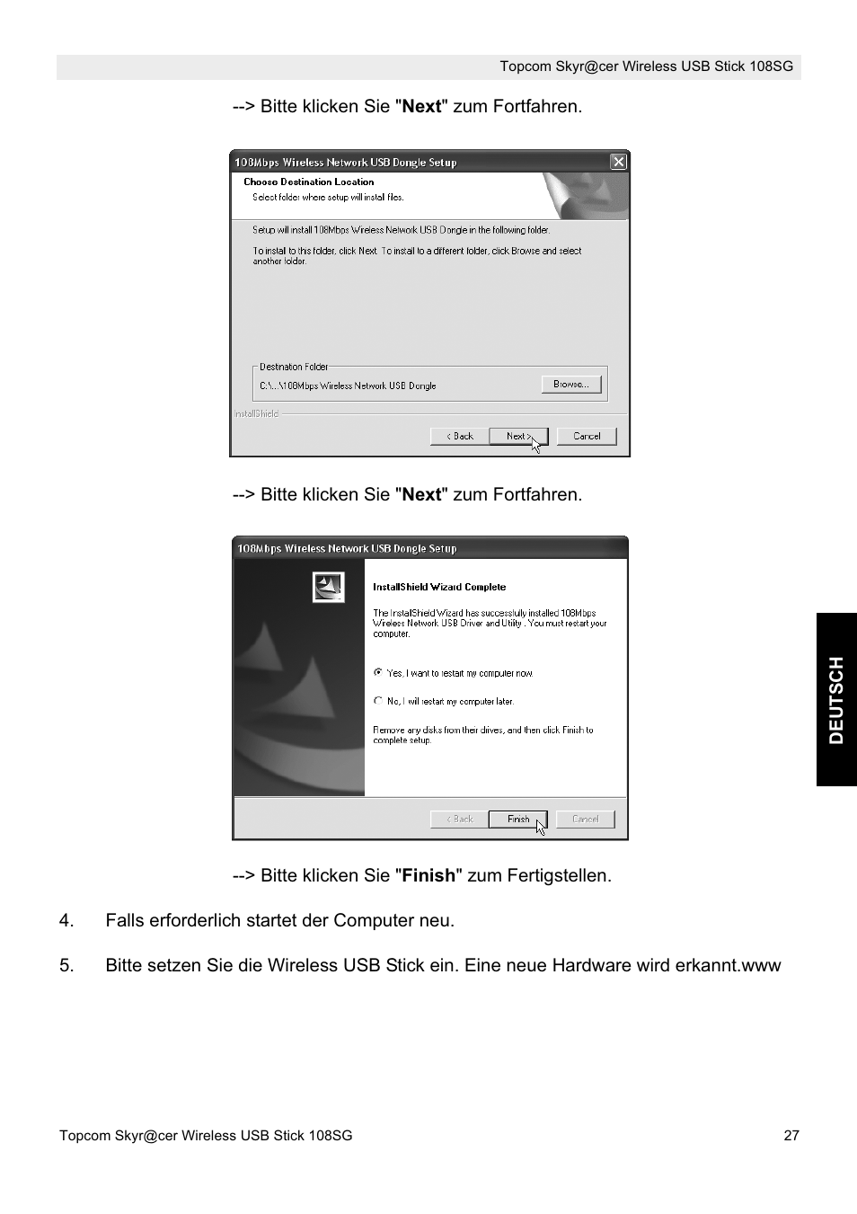 Topcom SKYR@CER 8144827 User Manual | Page 27 / 76