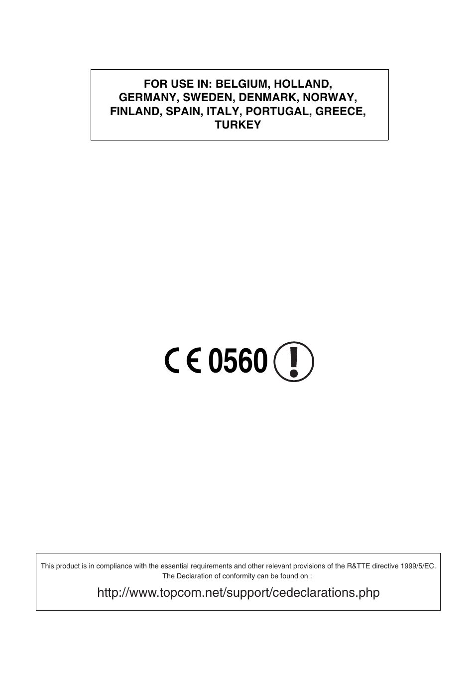 Topcom SKYR@CER 8144827 User Manual | Page 3 / 76
