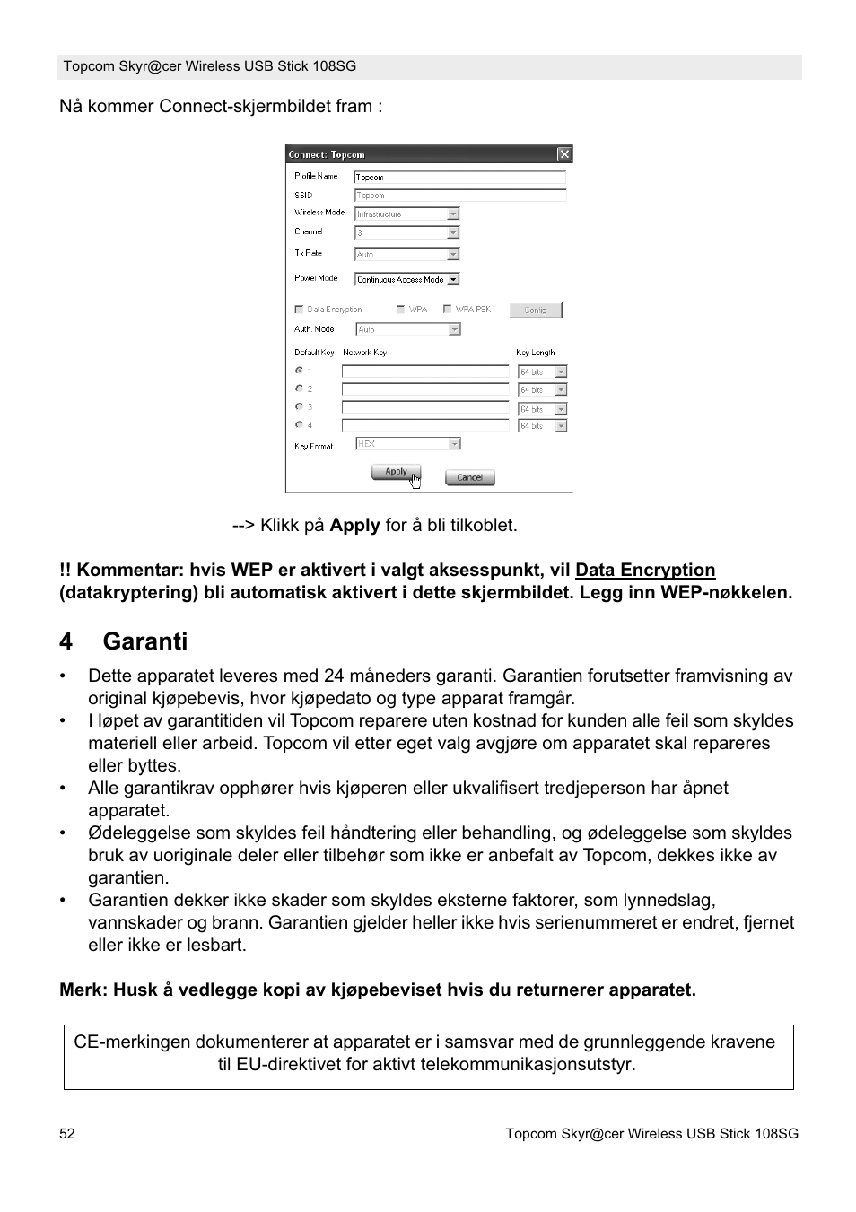 4garanti | Topcom SKYR@CER 8144827 User Manual | Page 52 / 76