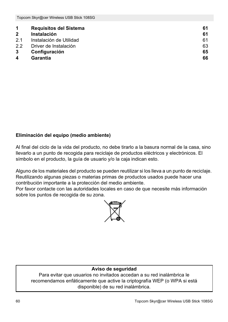 Topcom SKYR@CER 8144827 User Manual | Page 60 / 76