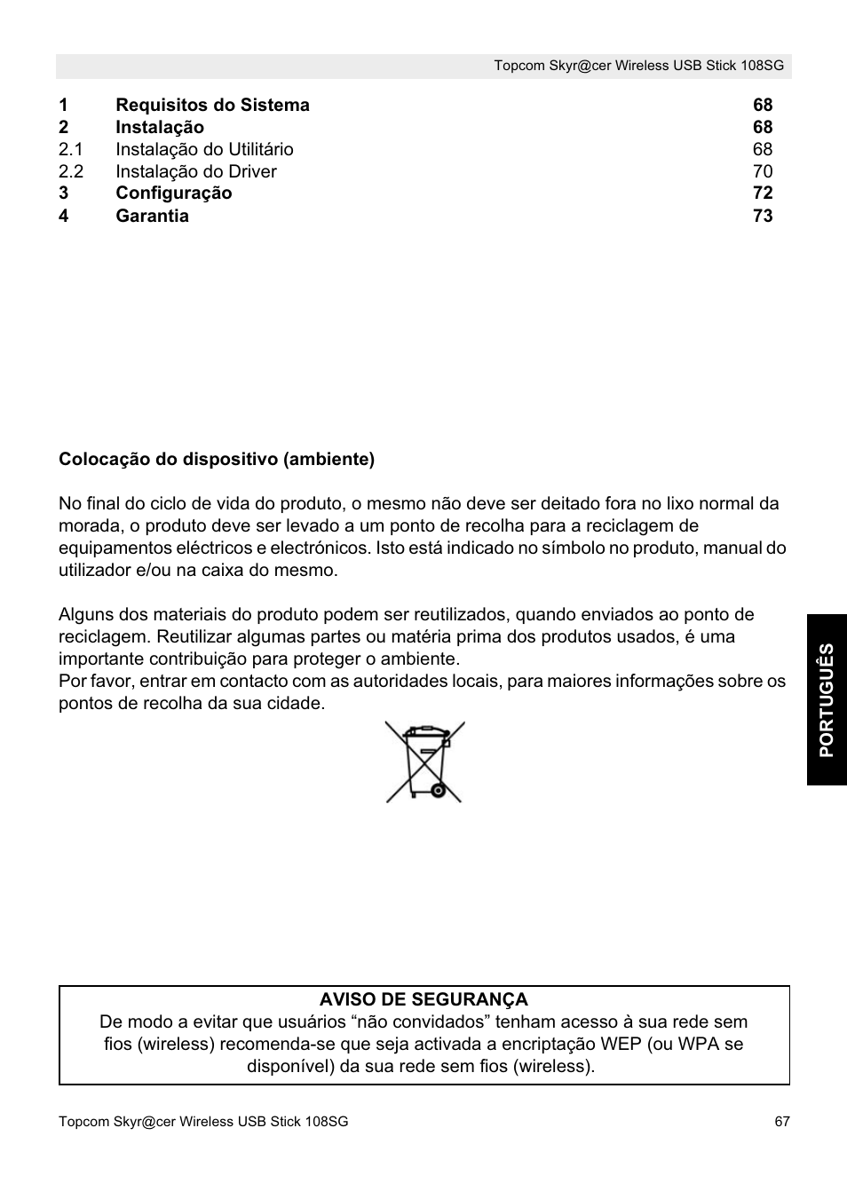 Topcom SKYR@CER 8144827 User Manual | Page 67 / 76
