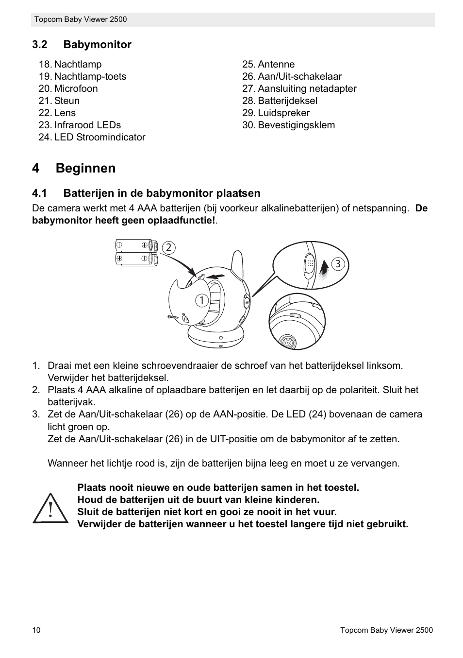 4beginnen | Topcom 2500 User Manual | Page 10 / 104