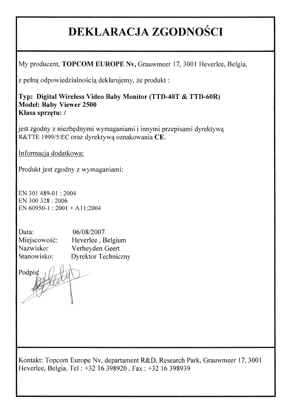 Topcom 2500 User Manual | Page 102 / 104