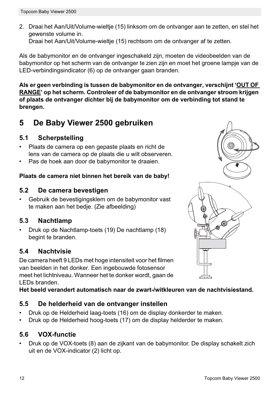 Topcom 2500 User Manual | Page 12 / 104