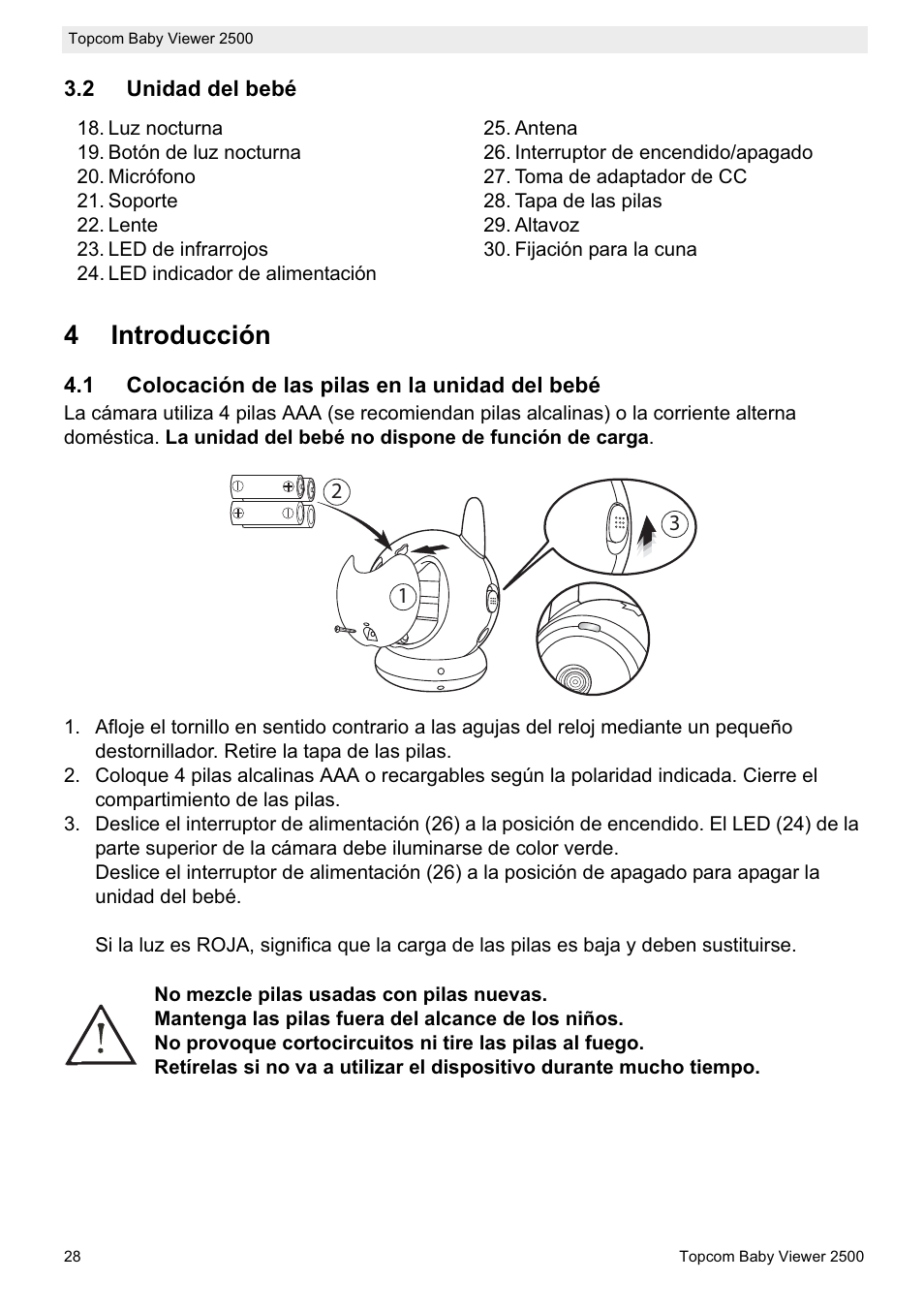 4introducción | Topcom 2500 User Manual | Page 28 / 104
