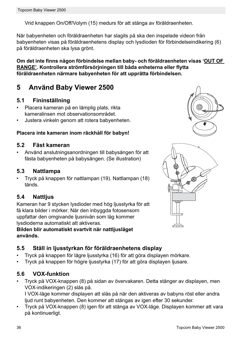 Topcom 2500 User Manual | Page 36 / 104