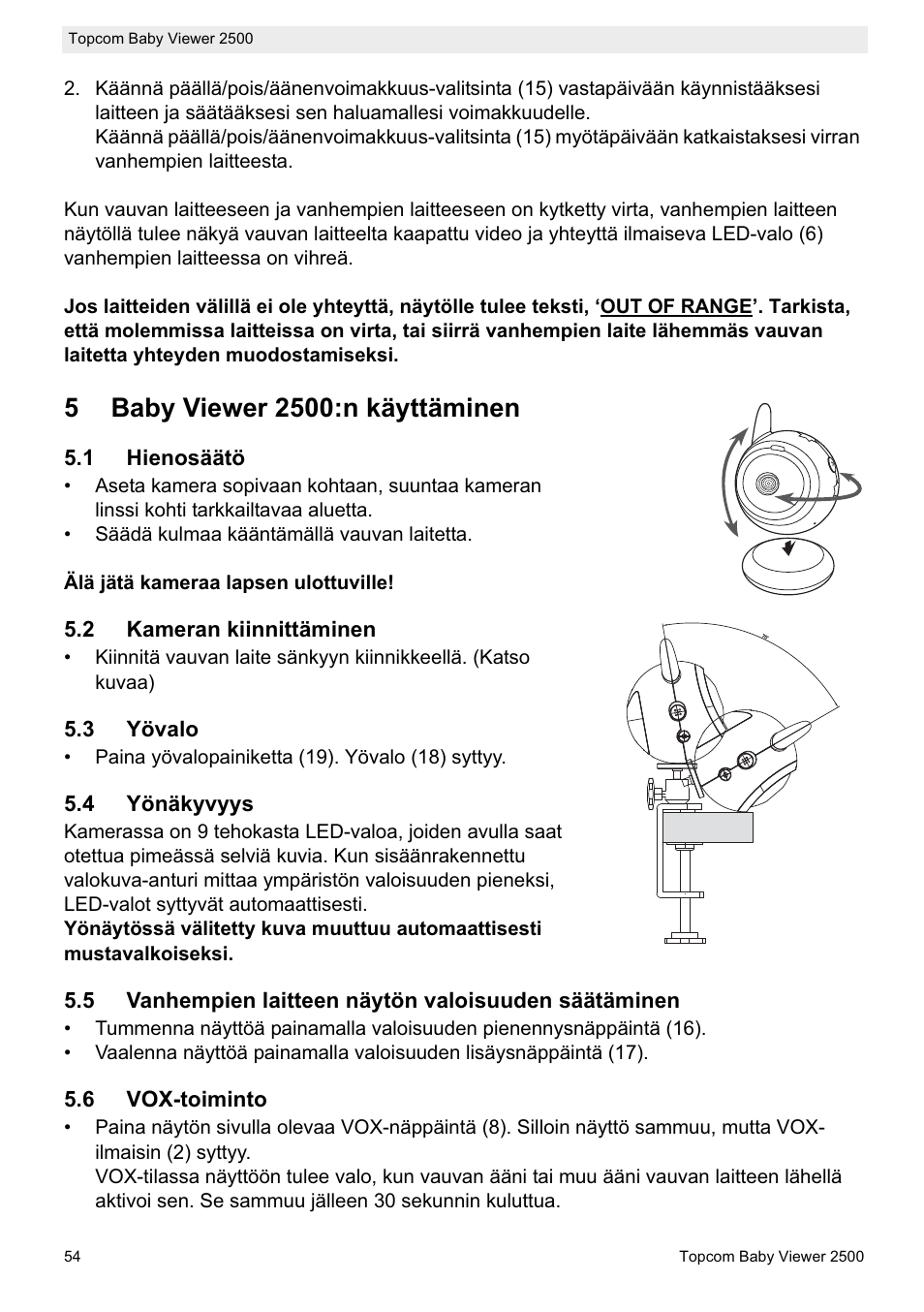Topcom 2500 User Manual | Page 54 / 104