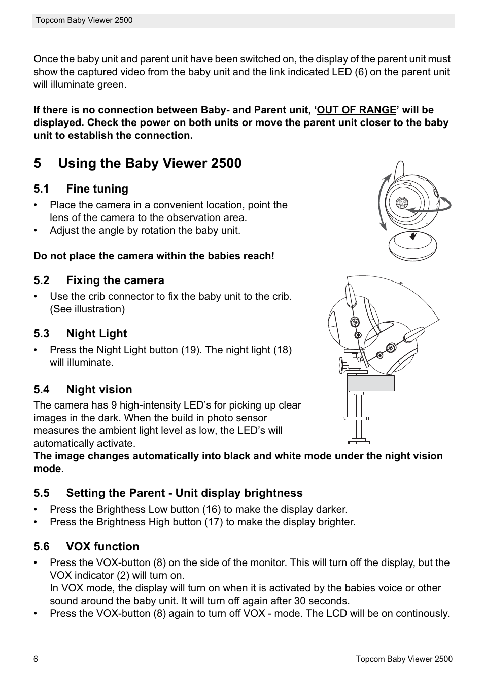 Topcom 2500 User Manual | Page 6 / 104