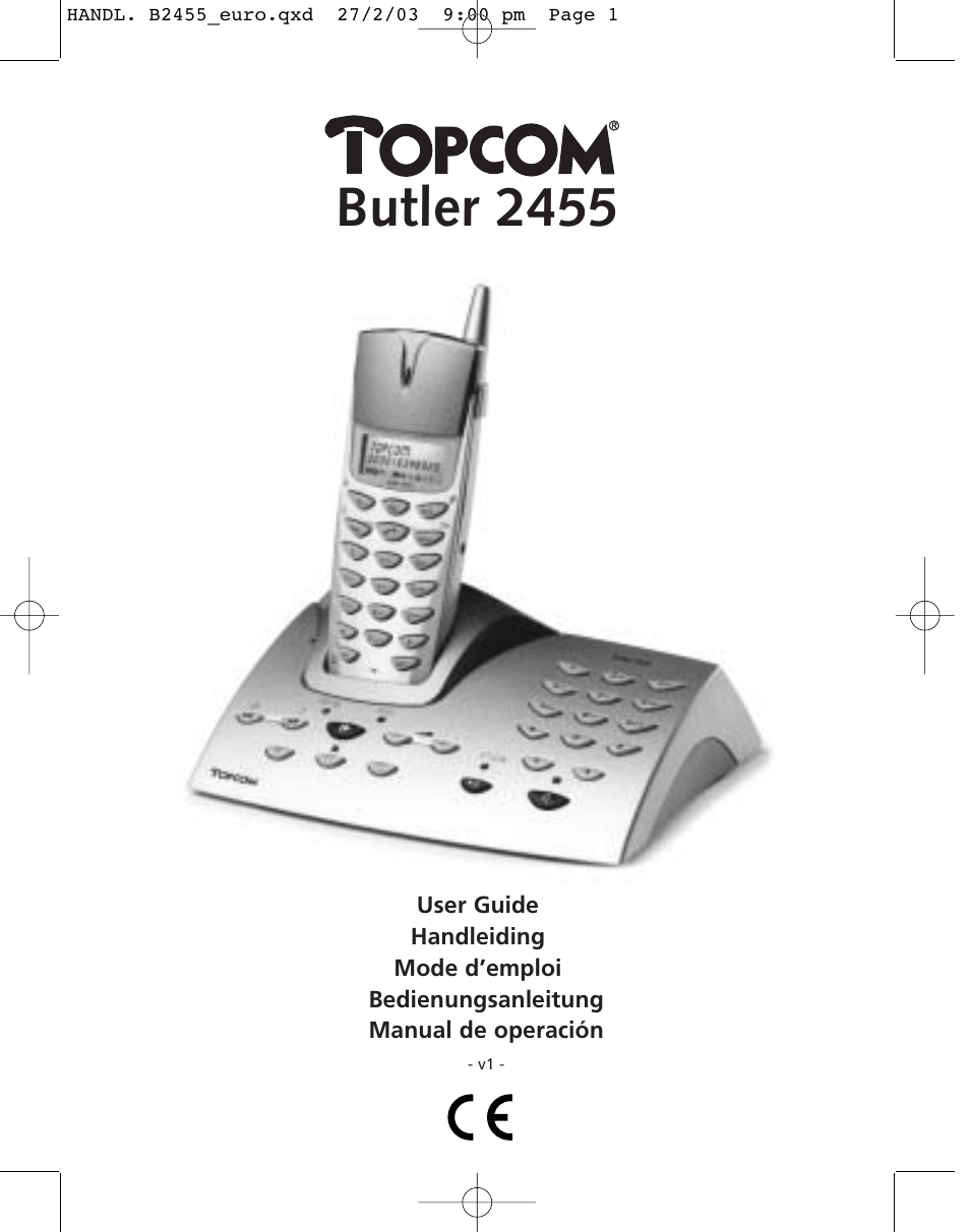 Topcom BUTLER 2455 User Manual | 180 pages