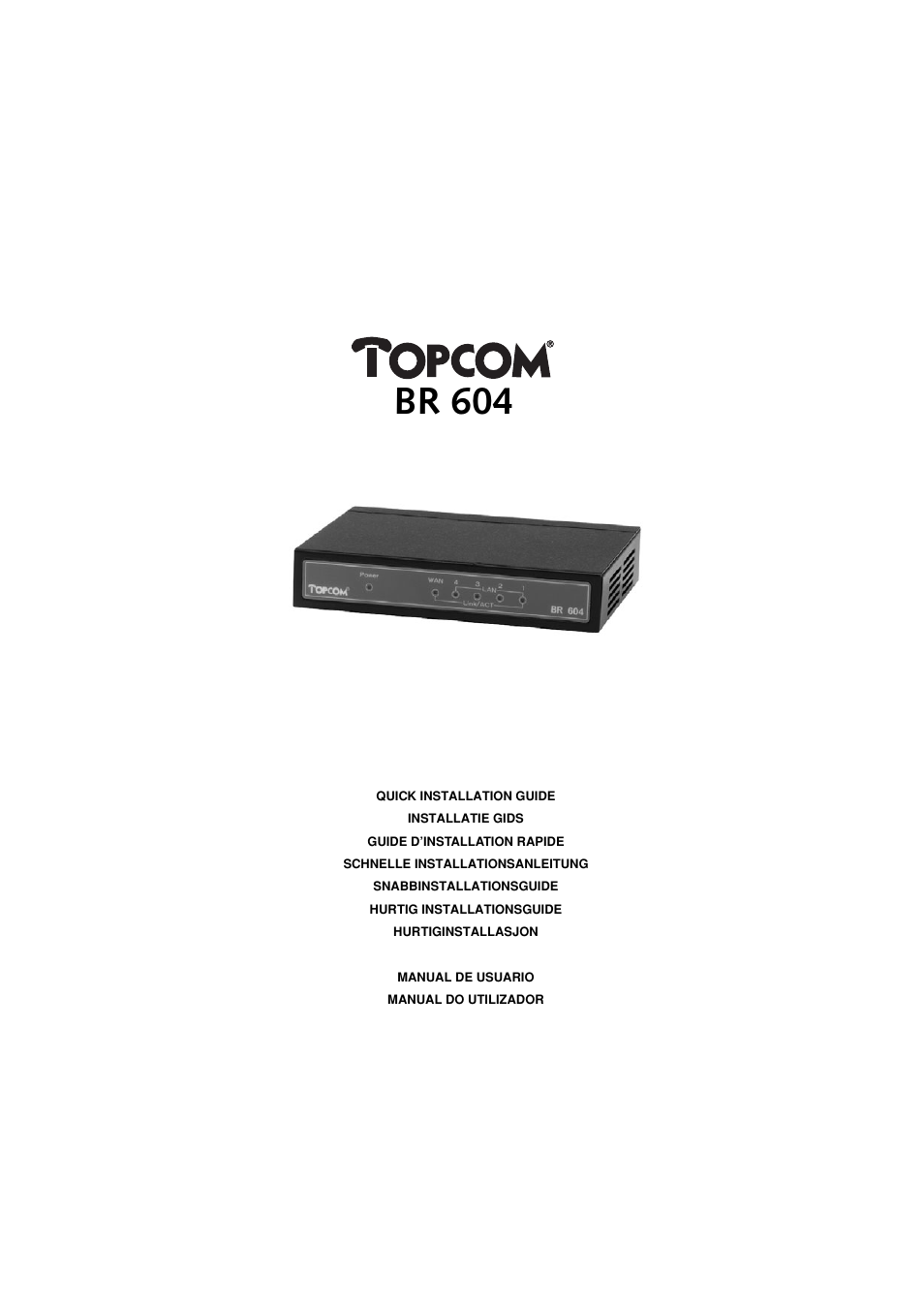 Topcom BR 604 User Manual | 21 pages