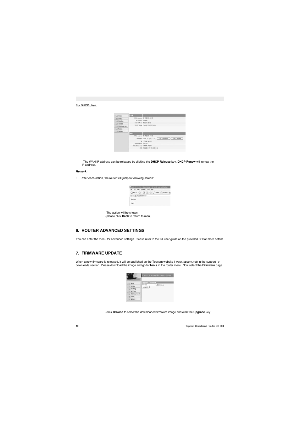Topcom BR 604 User Manual | Page 10 / 21