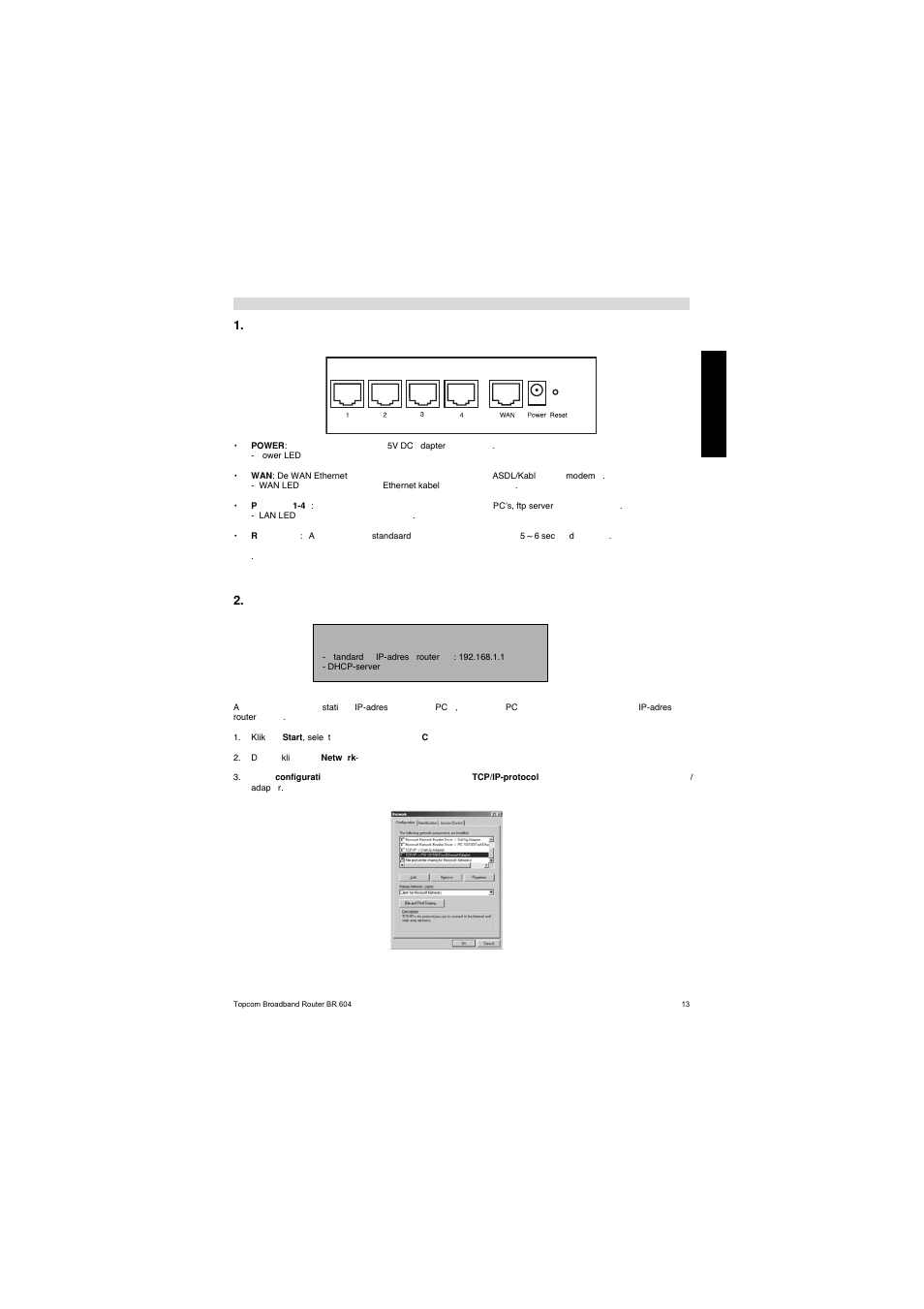 Topcom BR 604 User Manual | Page 13 / 21