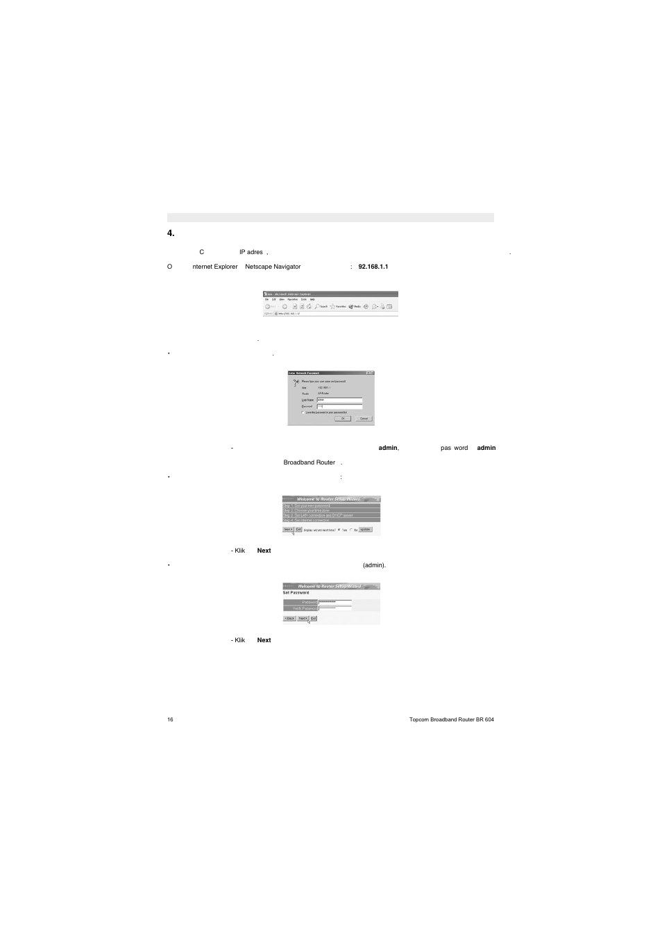 Topcom BR 604 User Manual | Page 16 / 21