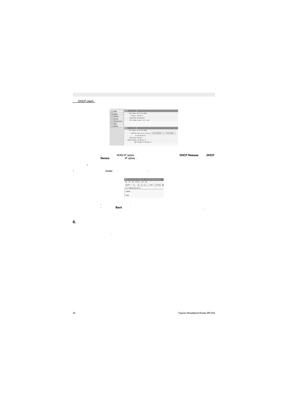 Topcom BR 604 User Manual | Page 20 / 21