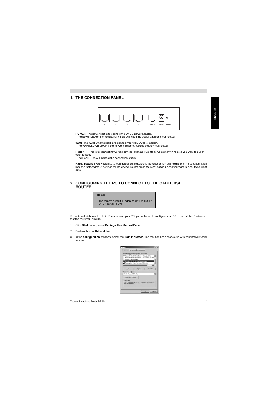Topcom BR 604 User Manual | Page 3 / 21