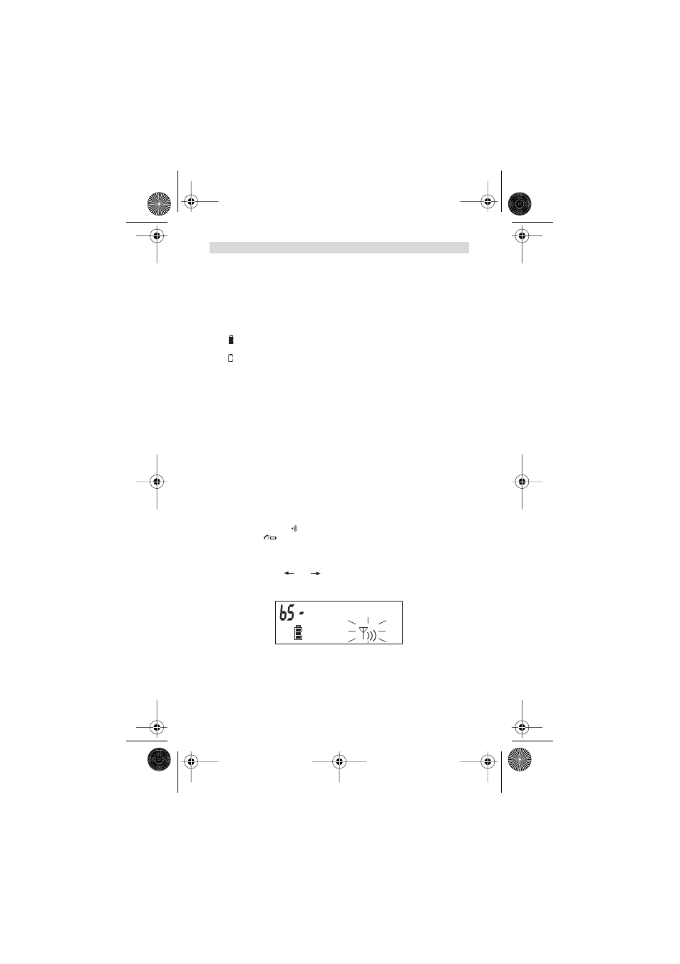 Batterij leeg indicator, Werking telefoon | Topcom BUTLEER 2900 C User Manual | Page 20 / 116