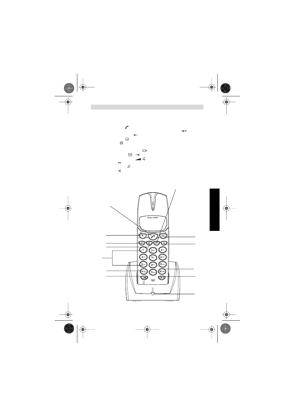 Buttons | Topcom BUTLEER 2900 C User Manual | Page 29 / 116