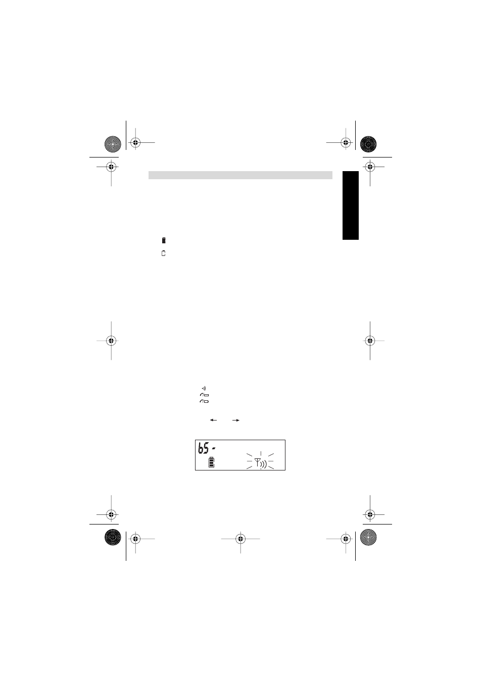 Indikering vid låg batterinivå, Använda telefonen | Topcom BUTLEER 2900 C User Manual | Page 71 / 116