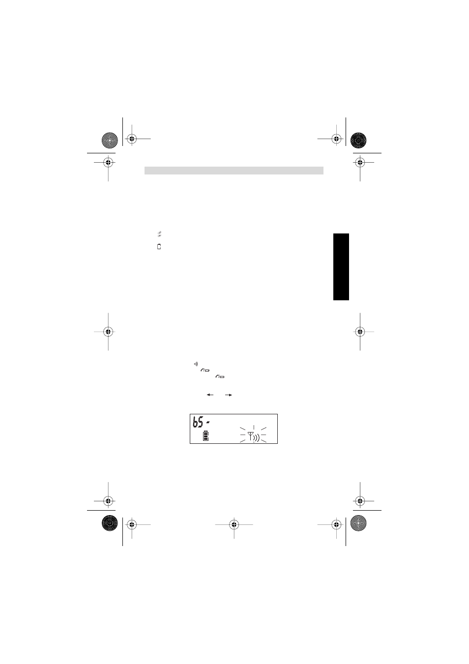 Markering af opbrugt batteri, Betjening af telefonen | Topcom BUTLEER 2900 C User Manual | Page 83 / 116