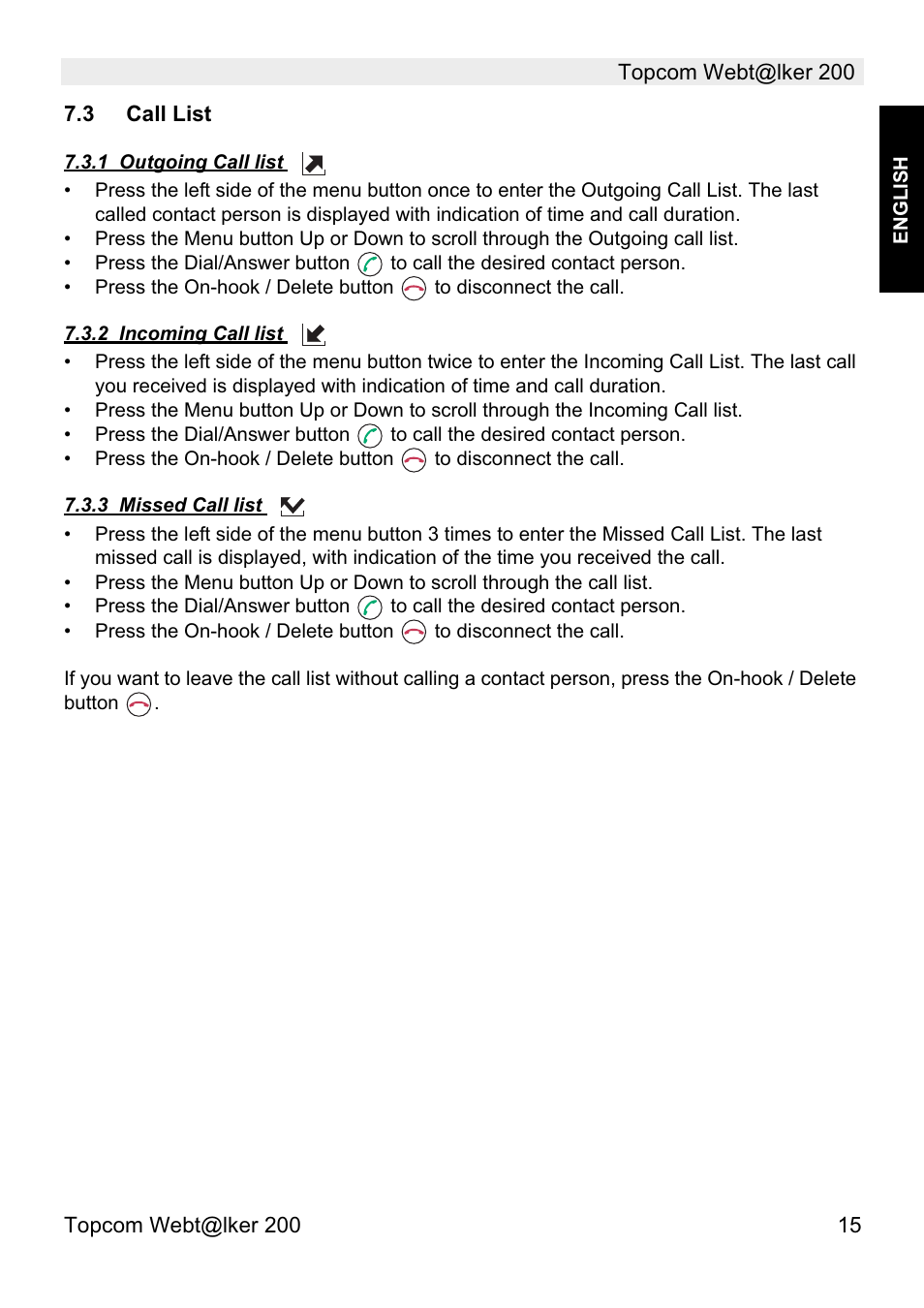 Topcom Webtalker V 1.0 User Manual | Page 15 / 21