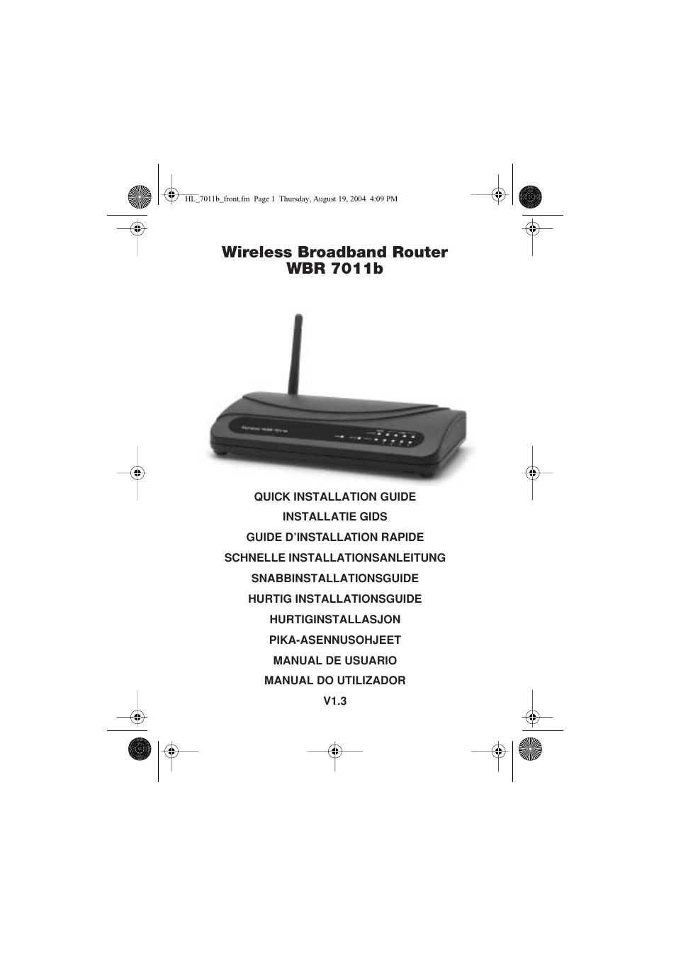 Topcom WBR 7011 B User Manual | 228 pages