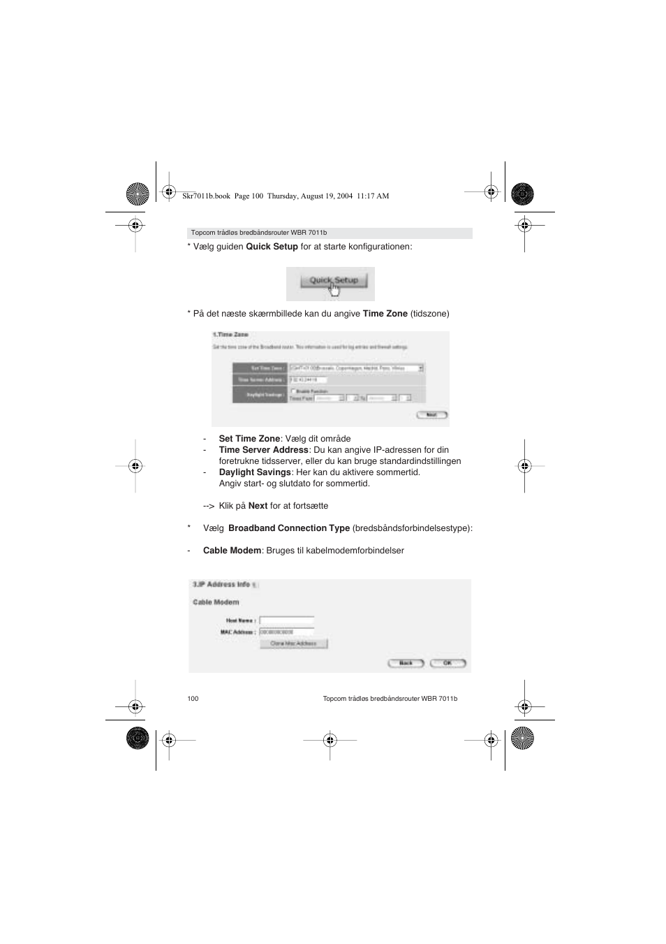 Topcom WBR 7011 B User Manual | Page 100 / 228