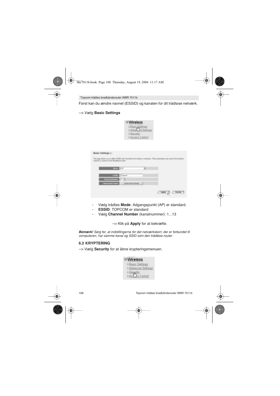 Topcom WBR 7011 B User Manual | Page 108 / 228