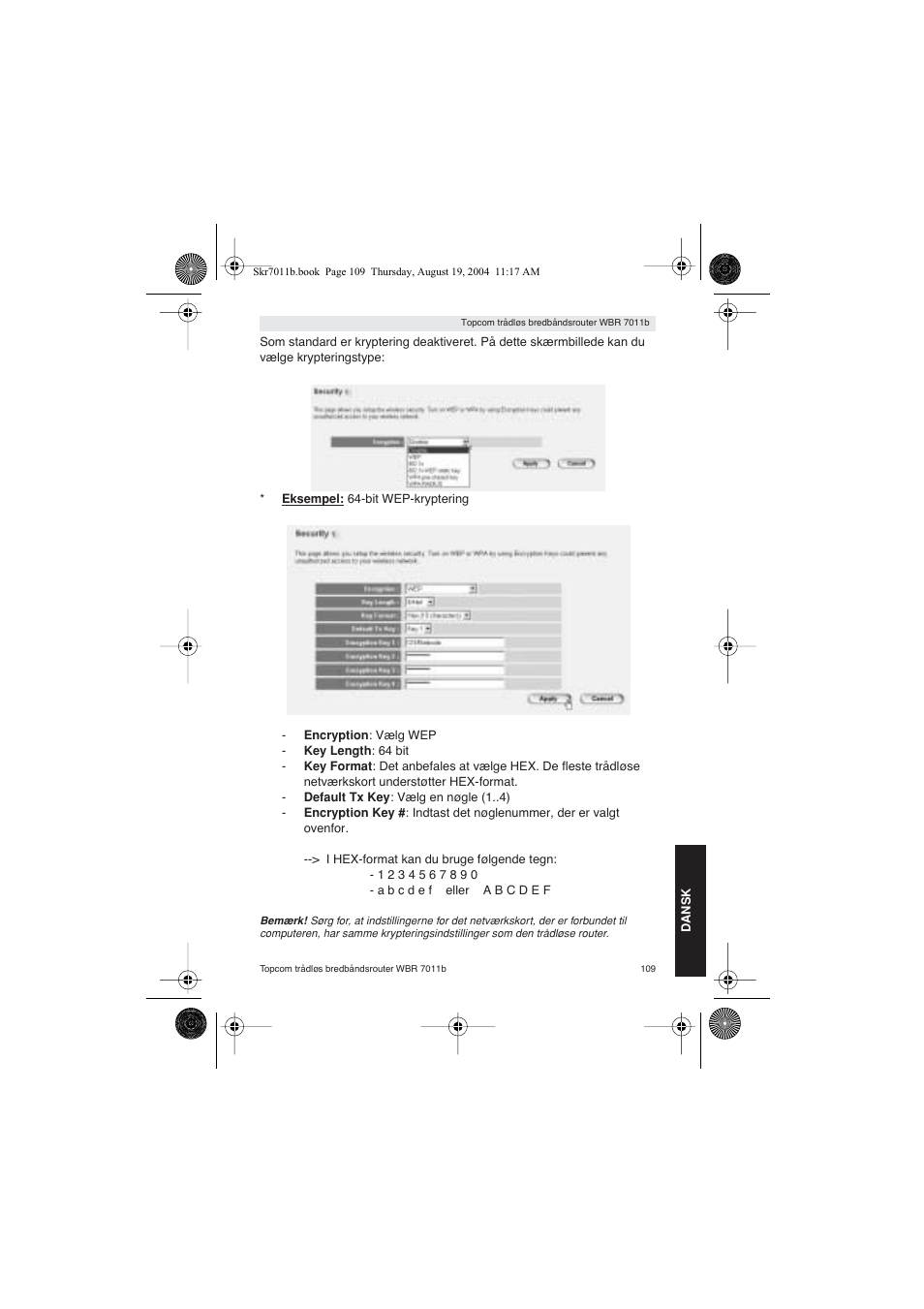 Topcom WBR 7011 B User Manual | Page 109 / 228