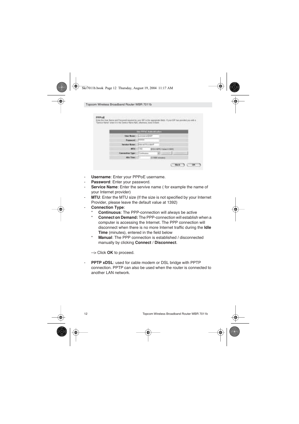 Topcom WBR 7011 B User Manual | Page 12 / 228