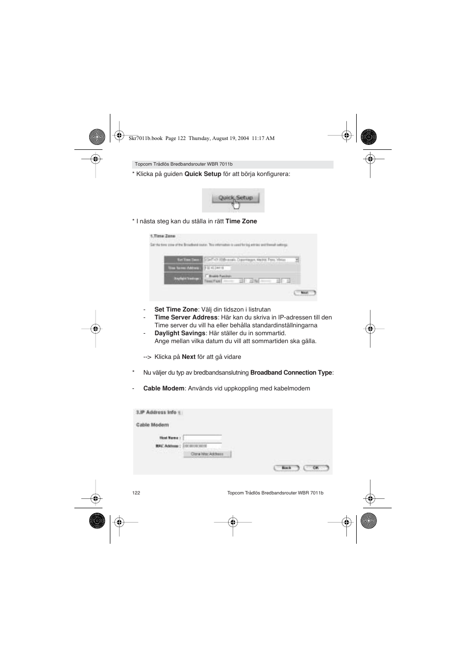 Topcom WBR 7011 B User Manual | Page 122 / 228