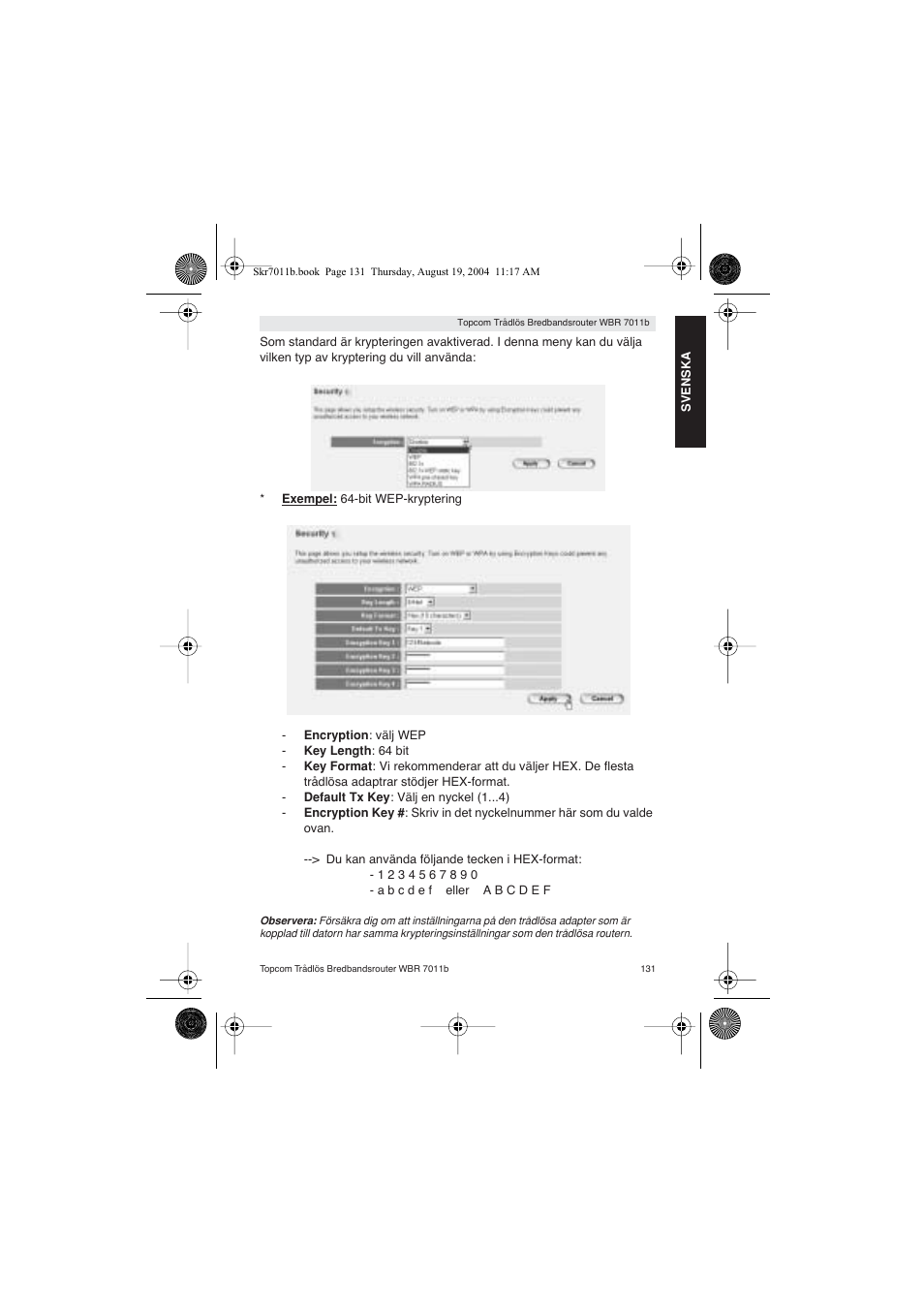 Topcom WBR 7011 B User Manual | Page 131 / 228