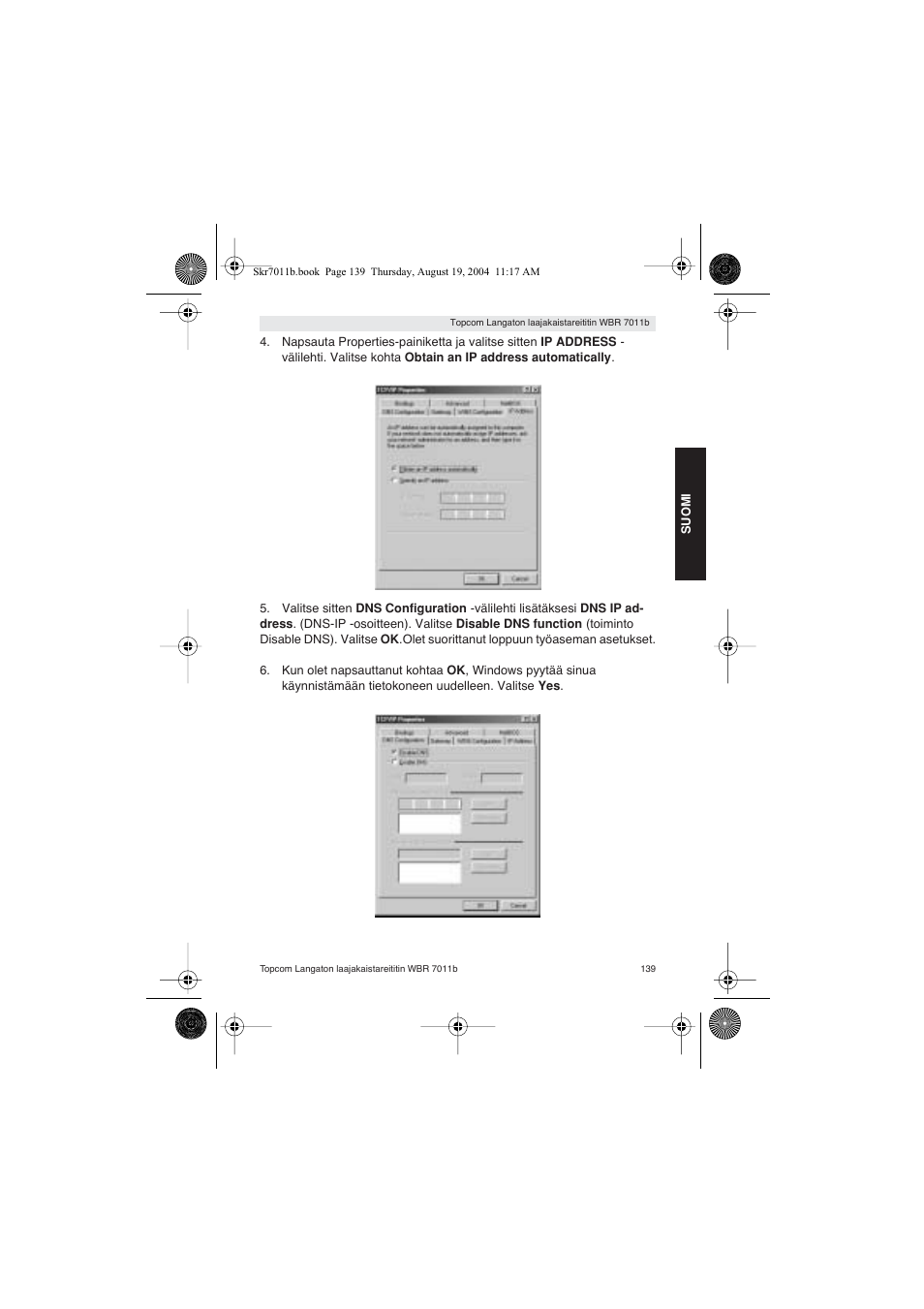 Topcom WBR 7011 B User Manual | Page 139 / 228