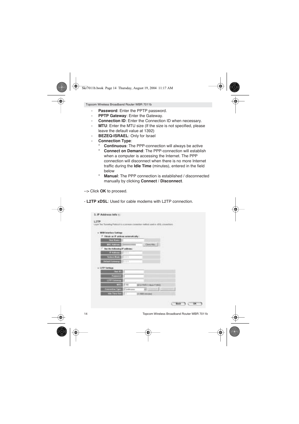 Topcom WBR 7011 B User Manual | Page 14 / 228