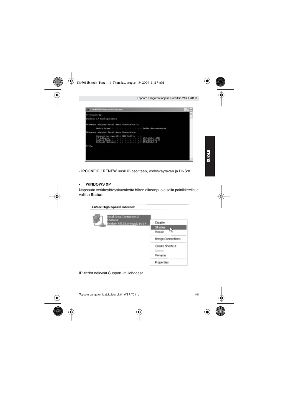 Topcom WBR 7011 B User Manual | Page 141 / 228