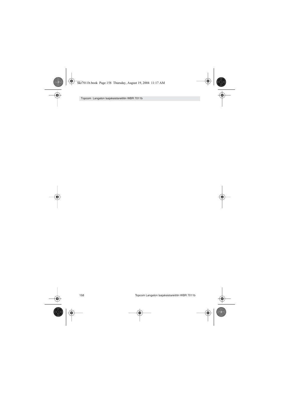 Topcom WBR 7011 B User Manual | Page 158 / 228