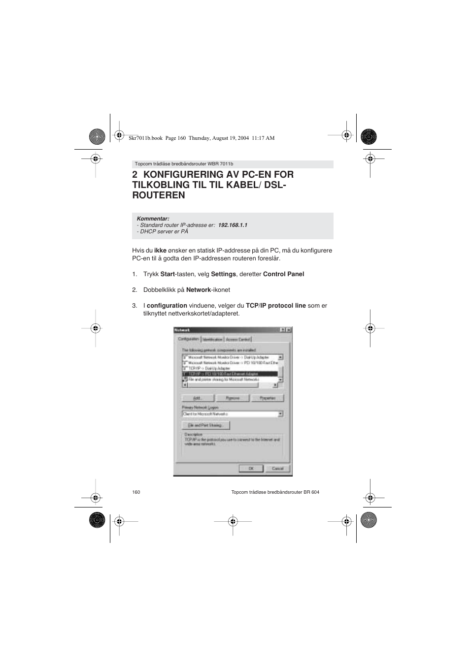 Topcom WBR 7011 B User Manual | Page 160 / 228