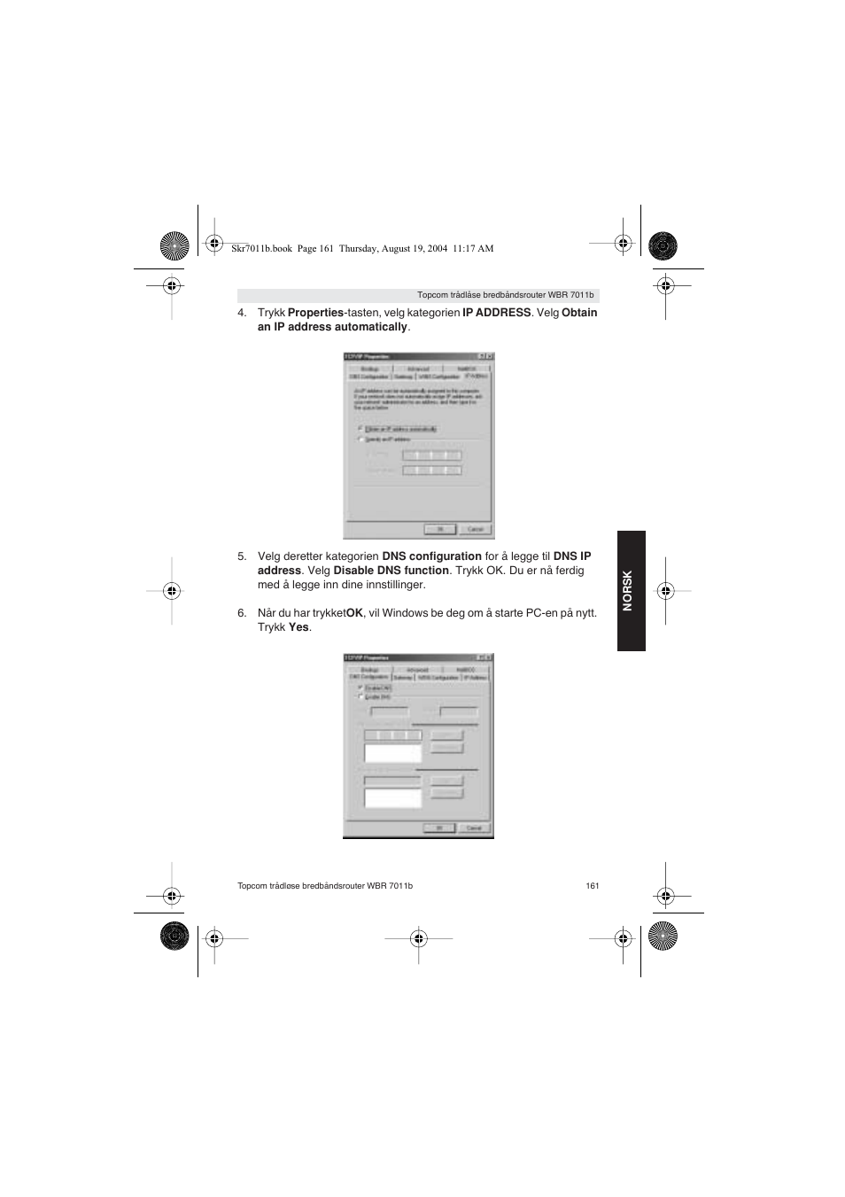 Topcom WBR 7011 B User Manual | Page 161 / 228