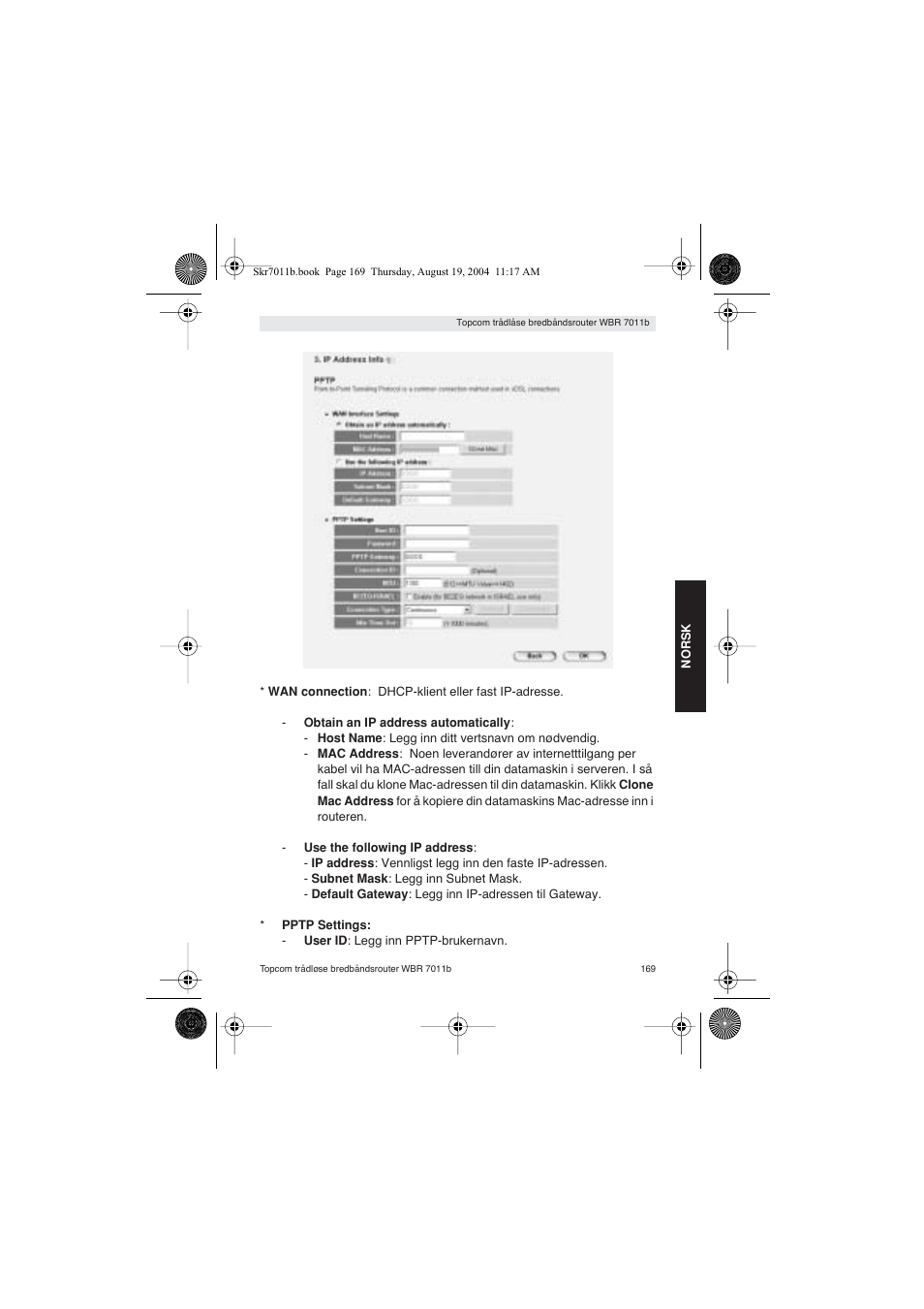 Topcom WBR 7011 B User Manual | Page 169 / 228