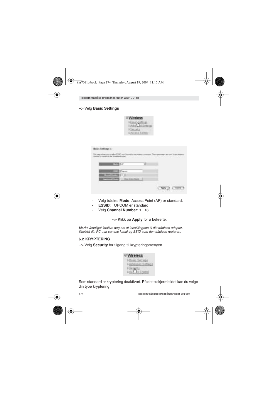 Topcom WBR 7011 B User Manual | Page 174 / 228