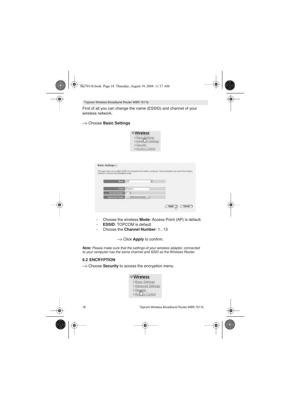 Topcom WBR 7011 B User Manual | Page 18 / 228