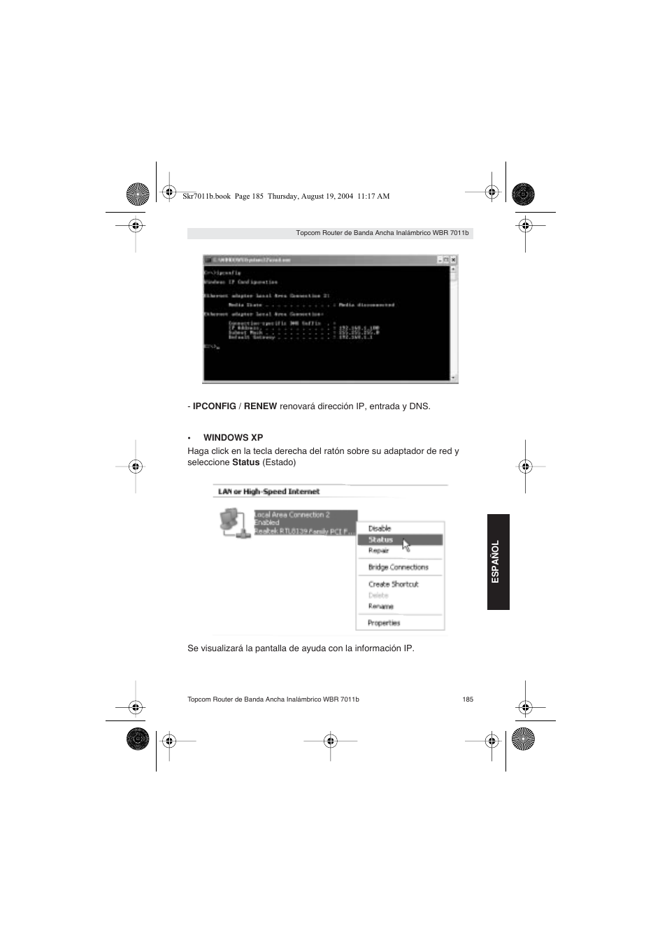 Topcom WBR 7011 B User Manual | Page 185 / 228