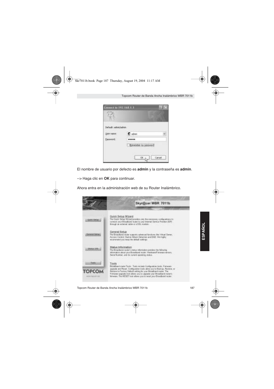Topcom WBR 7011 B User Manual | Page 187 / 228