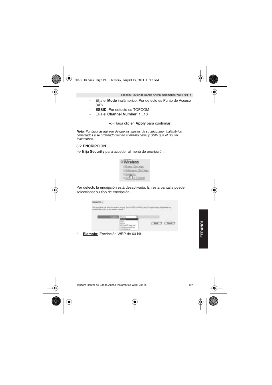 Topcom WBR 7011 B User Manual | Page 197 / 228