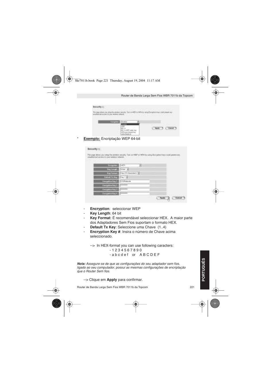 Topcom WBR 7011 B User Manual | Page 221 / 228