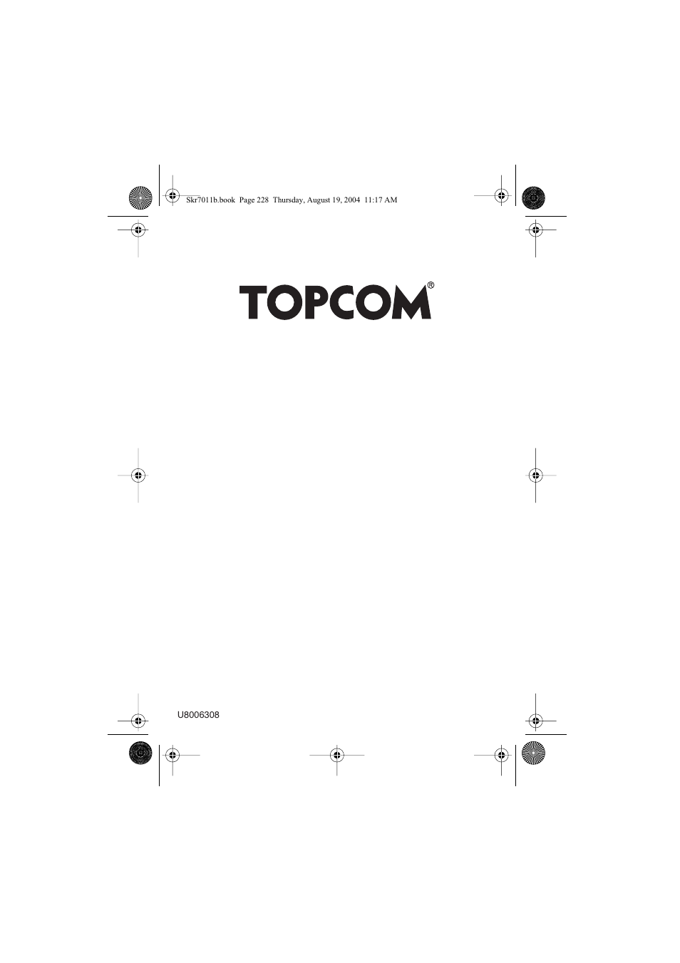 Topcom WBR 7011 B User Manual | Page 228 / 228