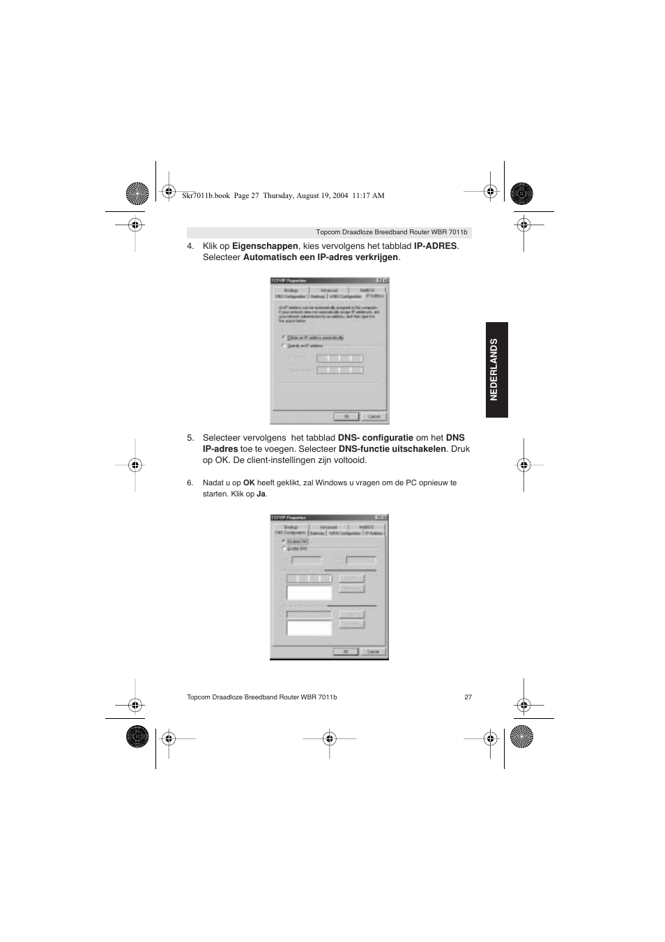 Topcom WBR 7011 B User Manual | Page 27 / 228