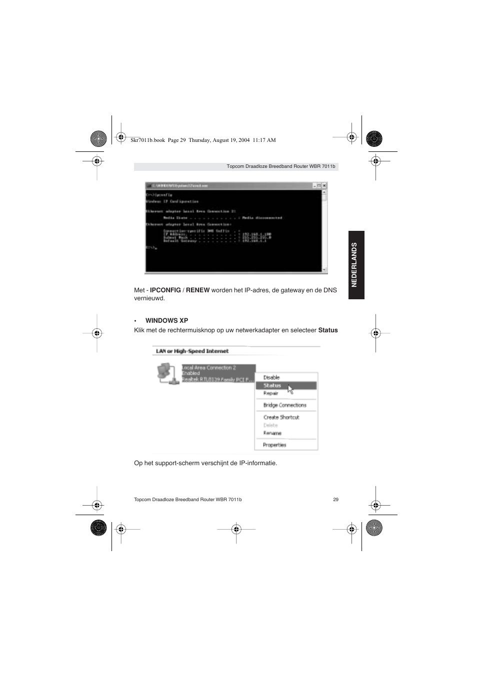 Topcom WBR 7011 B User Manual | Page 29 / 228